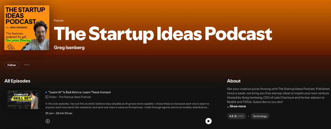 The Startup Ideas Podcast